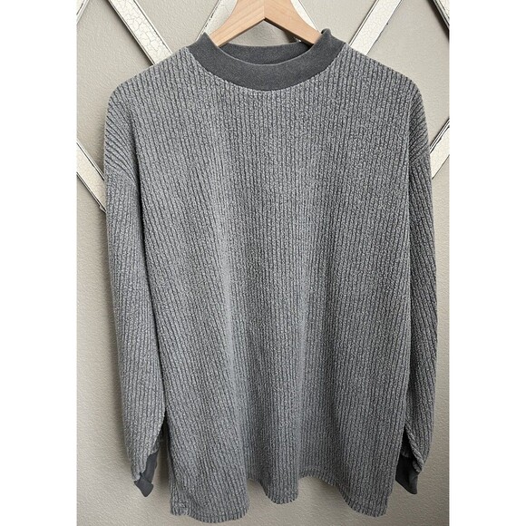 NWT! Vintage Johnny Cotton Christopher Sir Hilary Cord Men’s L L/S Shirt - Gray - Picture 4 of 10